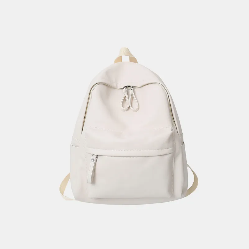PU Leather Zip Backpack Bag - Image 8