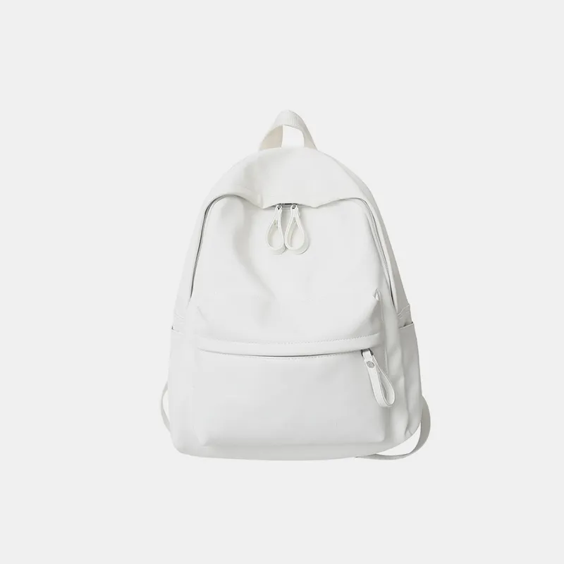 PU Leather Zip Backpack Bag - Image 14